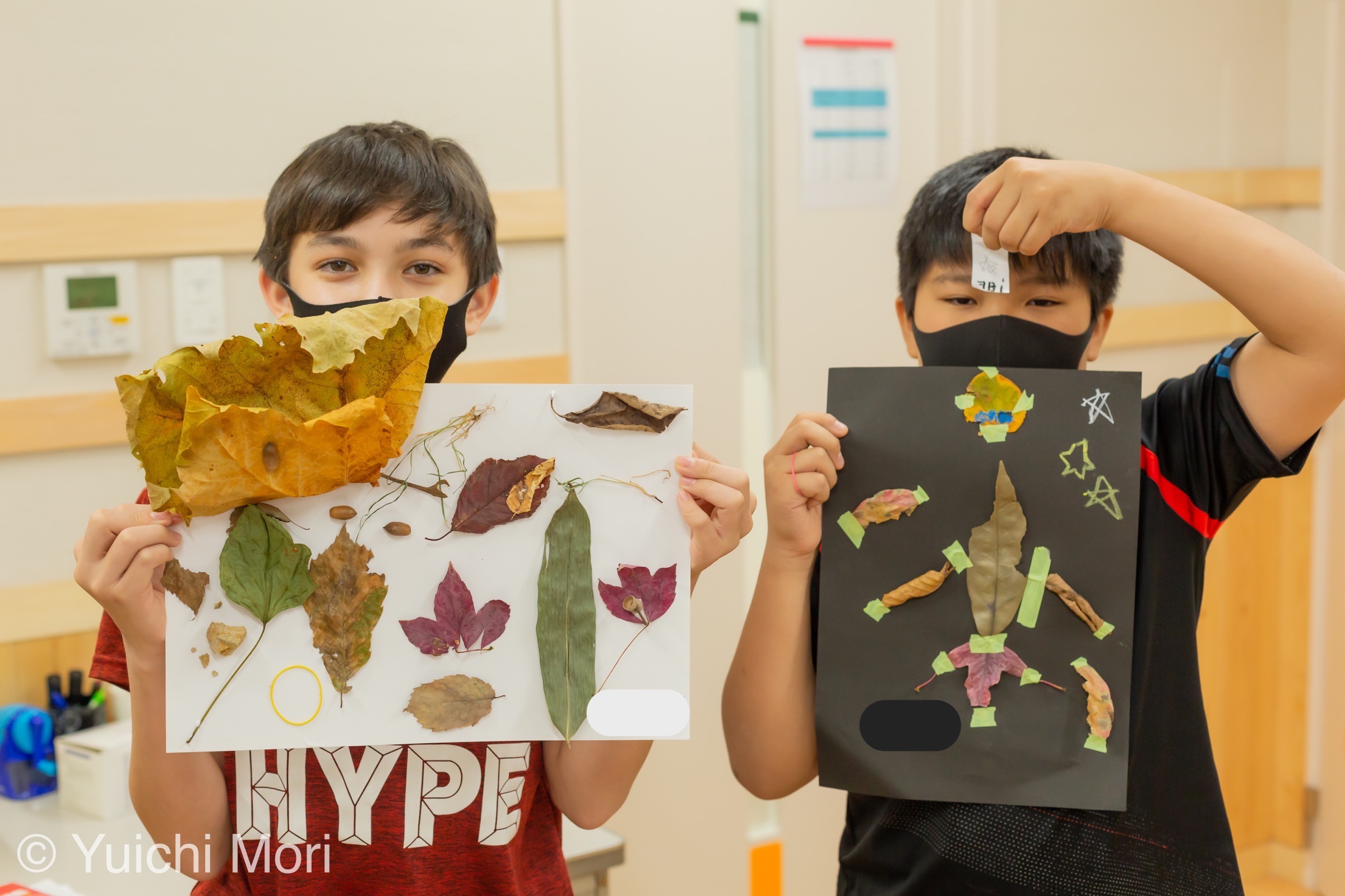 落ち葉アートを作りました！