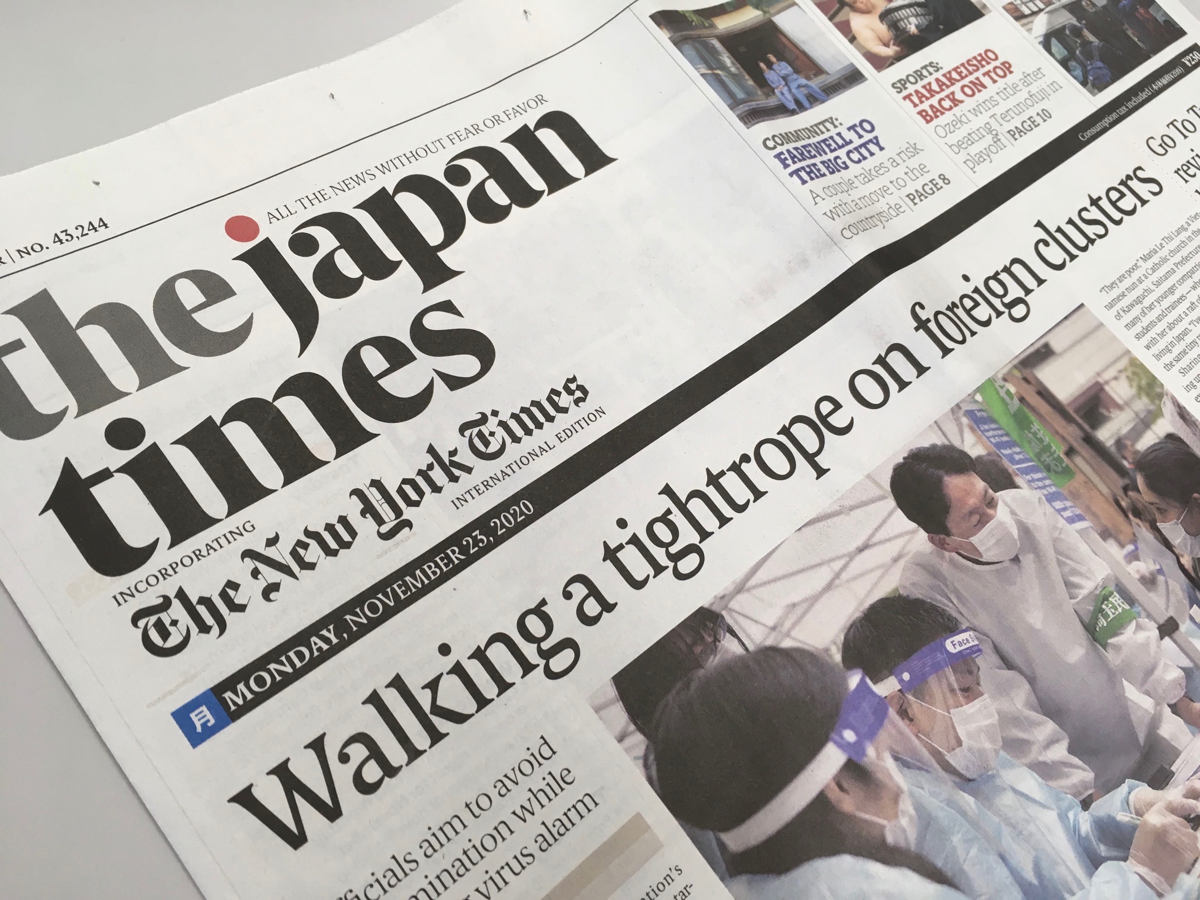 【The Japan Times】代表田中宝紀のコメントが掲載されました！
